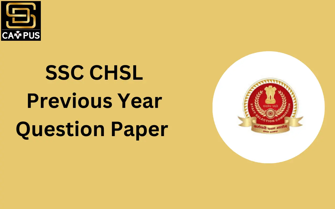 SSC CHSL Previous Year Question Paper