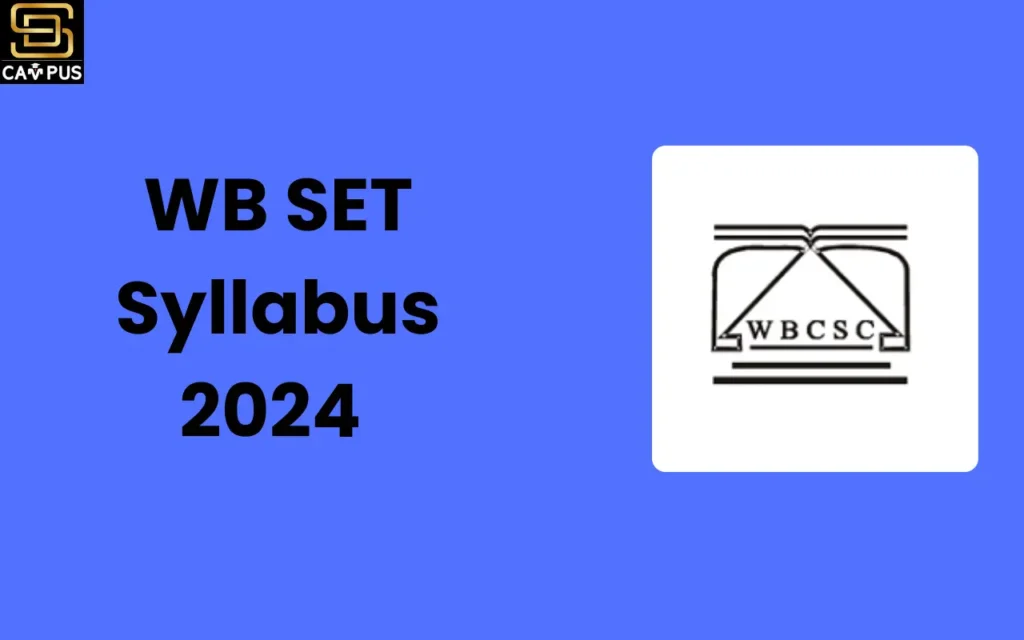 WB SET Syllabus