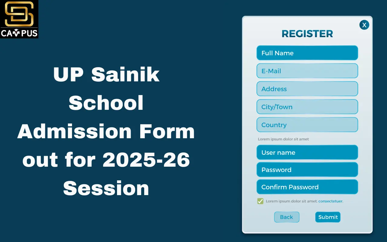 UP Sainik School Admission Form (OUT) for 2025-26 Session