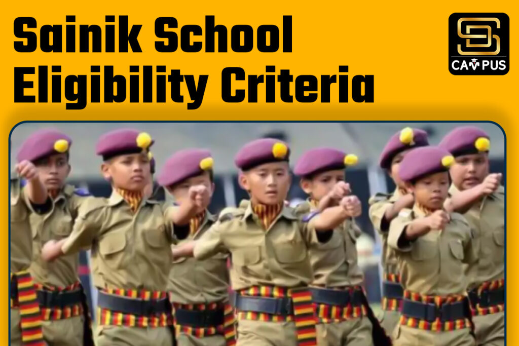 Sainik School Eligibility Criteria